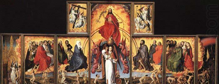 WEYDEN, Rogier van der The Last Judgment Polyptych china oil painting image